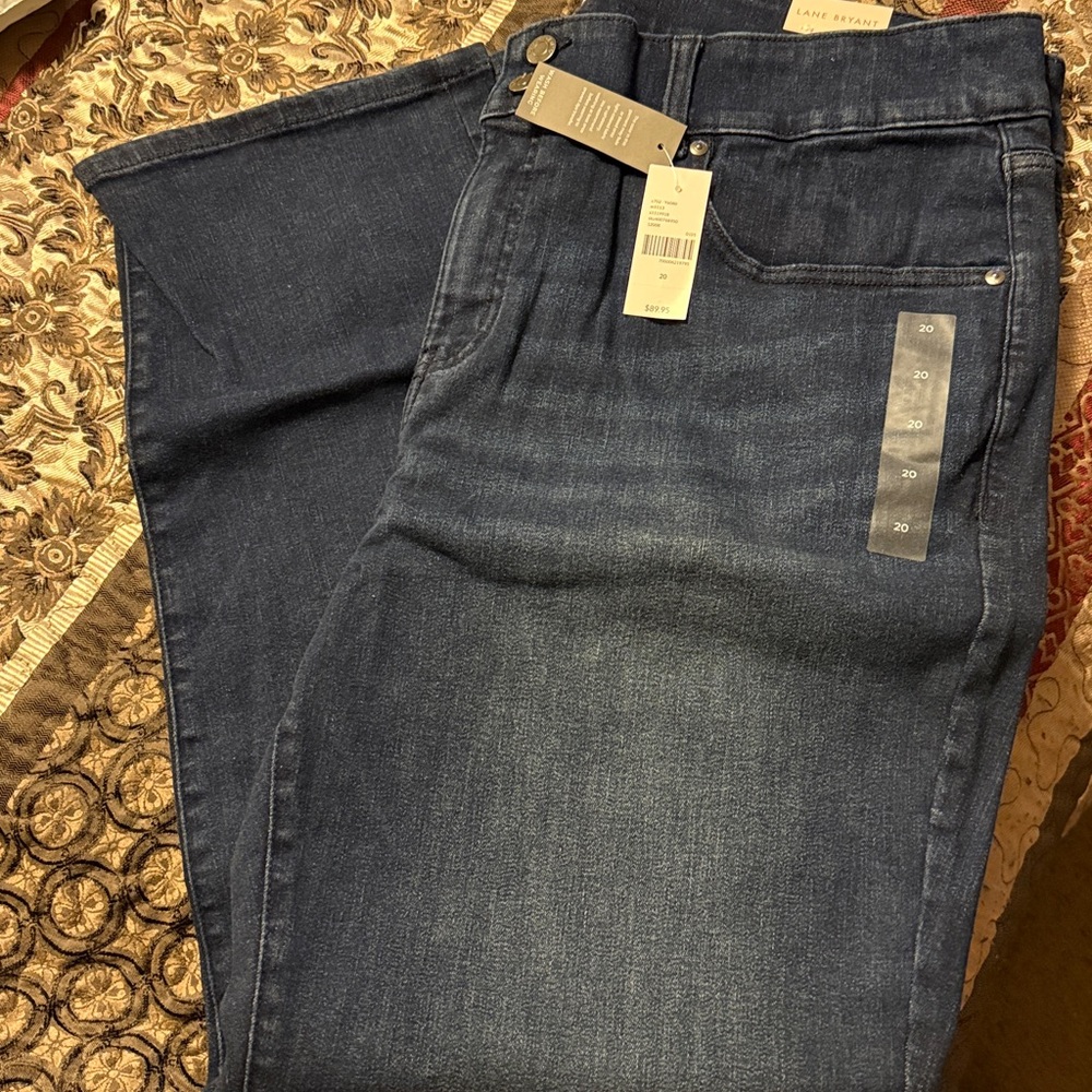Lane Bryant Women’s Straight Jeans in Deep Blue